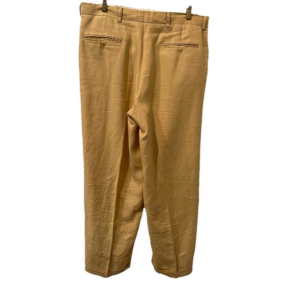 Prestige Men’s Wide-Leg Linen 2-piece Pant Set Sz L Pants 36 Pockets - Picture 10 of 16